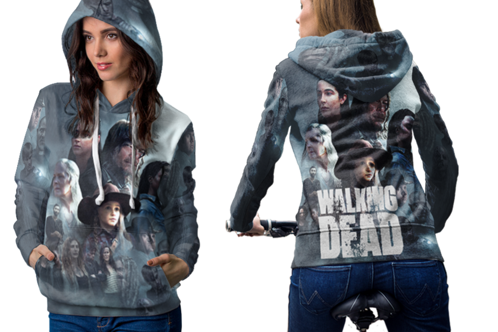 THE WALKING DEAD Full print 3D All Over Print Zipper Hoodie For Women 