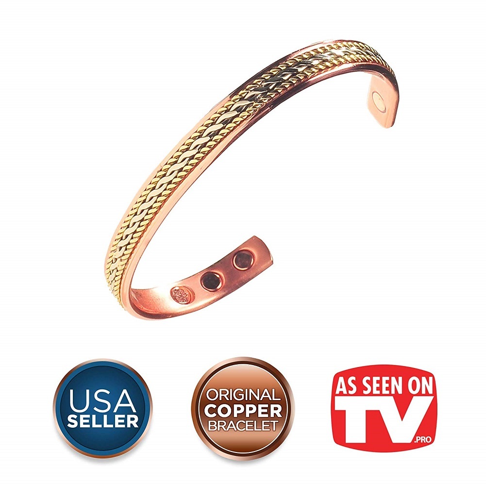 Women's Pure Copper Magnetic Healing Bracelet for Arthritis , Carpal Tunnel