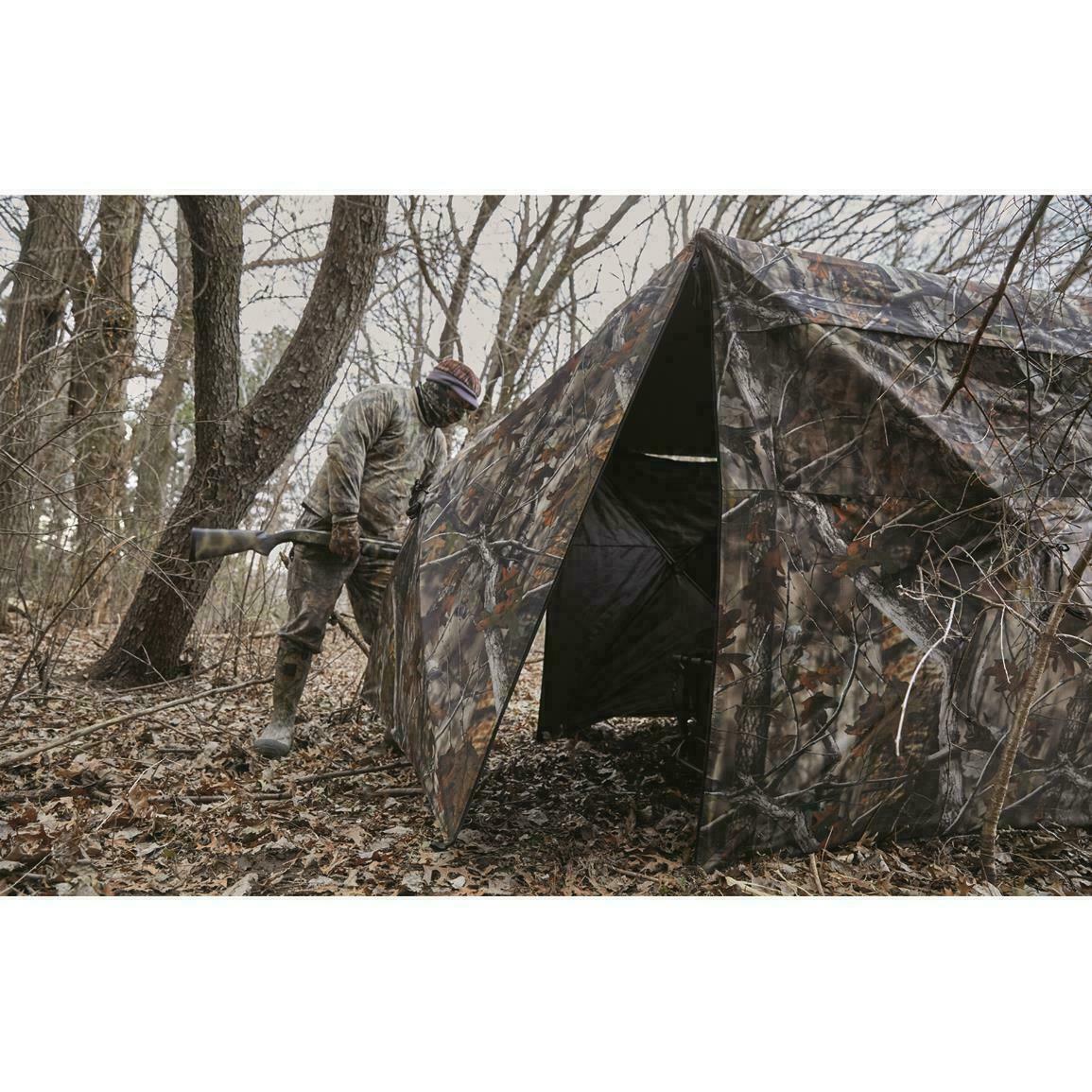 Portable Ground Hunting Blind Flip Up Door Wheel Chair Handicap