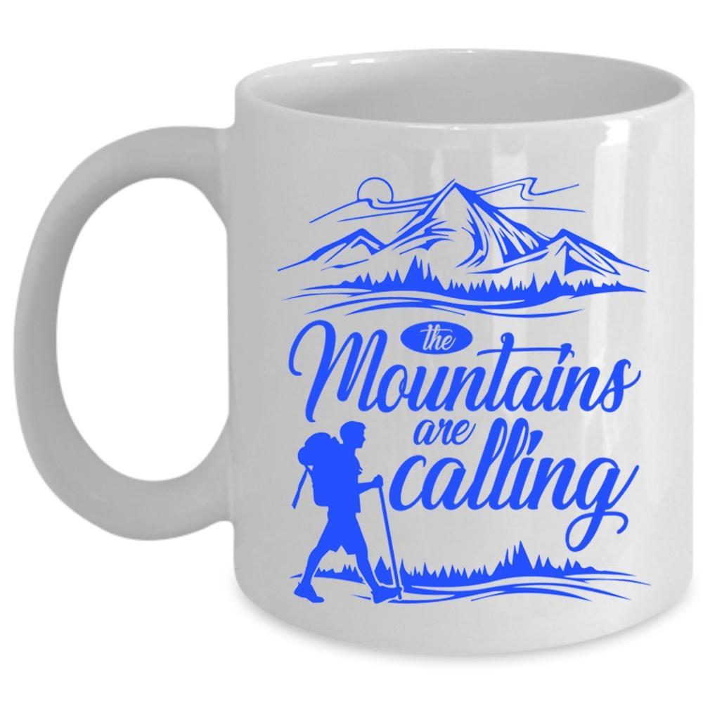 Outdoor Coffee Mug, The Mountains Are Calling Cup Drink Containers