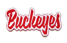 Ohio State Buckeyes NCAA College Football Embroidered Iron-on Patch 4" x 2" Red - $8.87