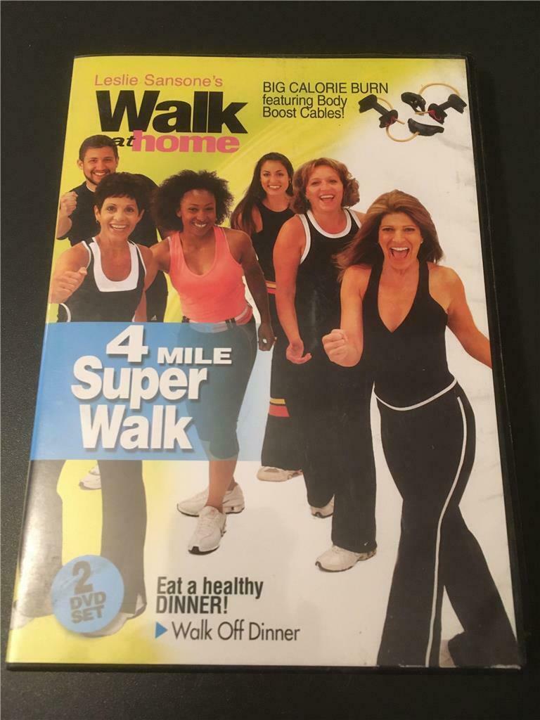 Work out at home DVD Leslie Sansone's Walk at Home 4 Mile Super Walk 2 ...