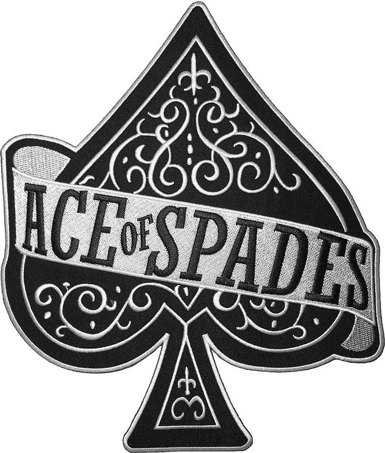 Show full-size image of LARGE SIZE Ace of Spades Lucky Poker Card Rock Punk...