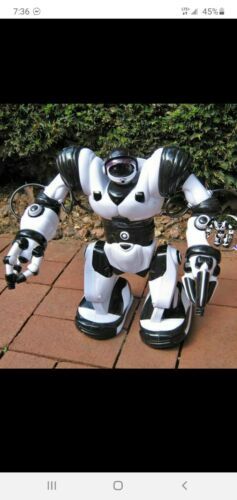 black and white remote control robot