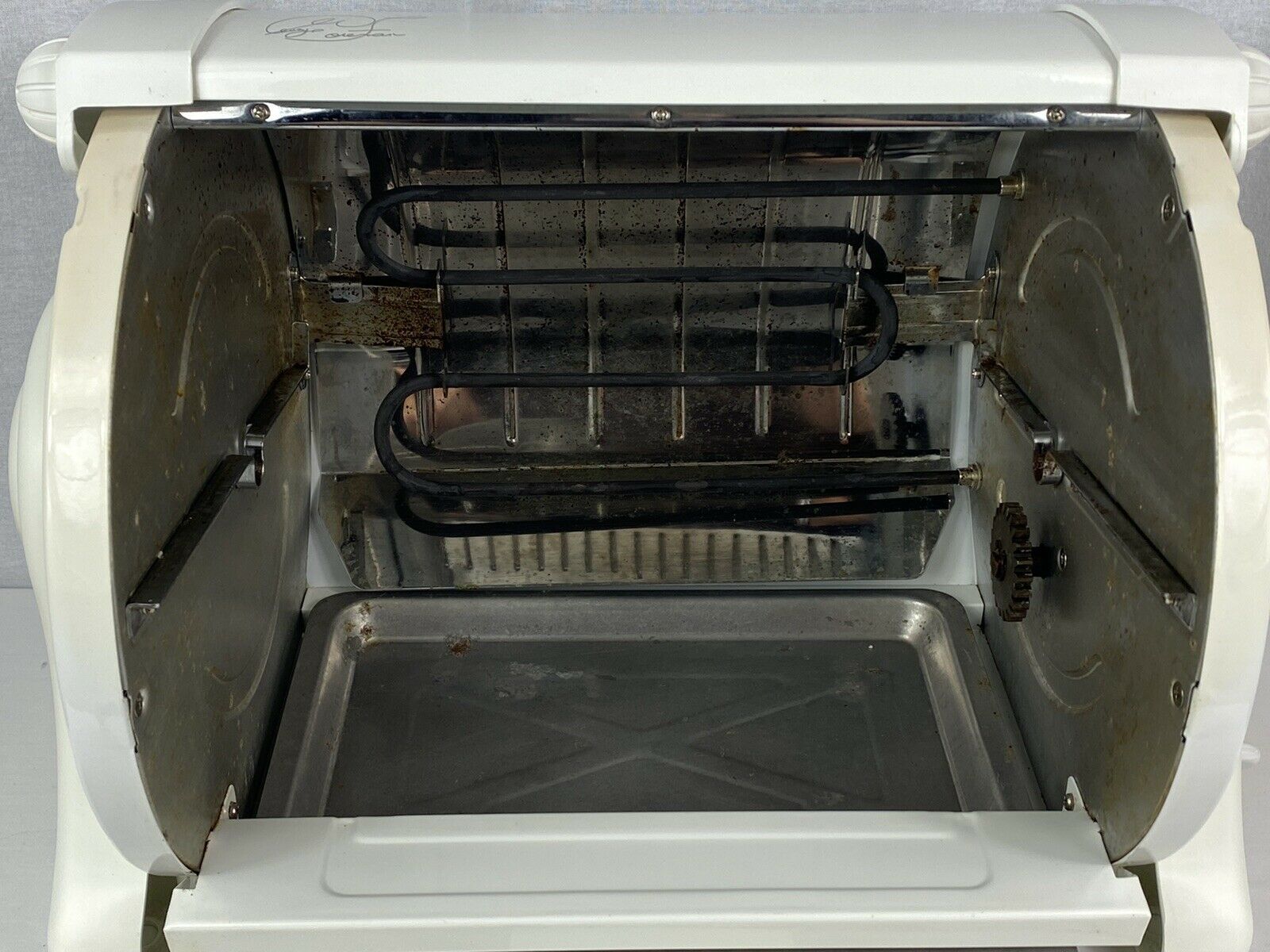 Foreman Jr Electric Rotisserie Rotating Roaster BBQ Oven GR82