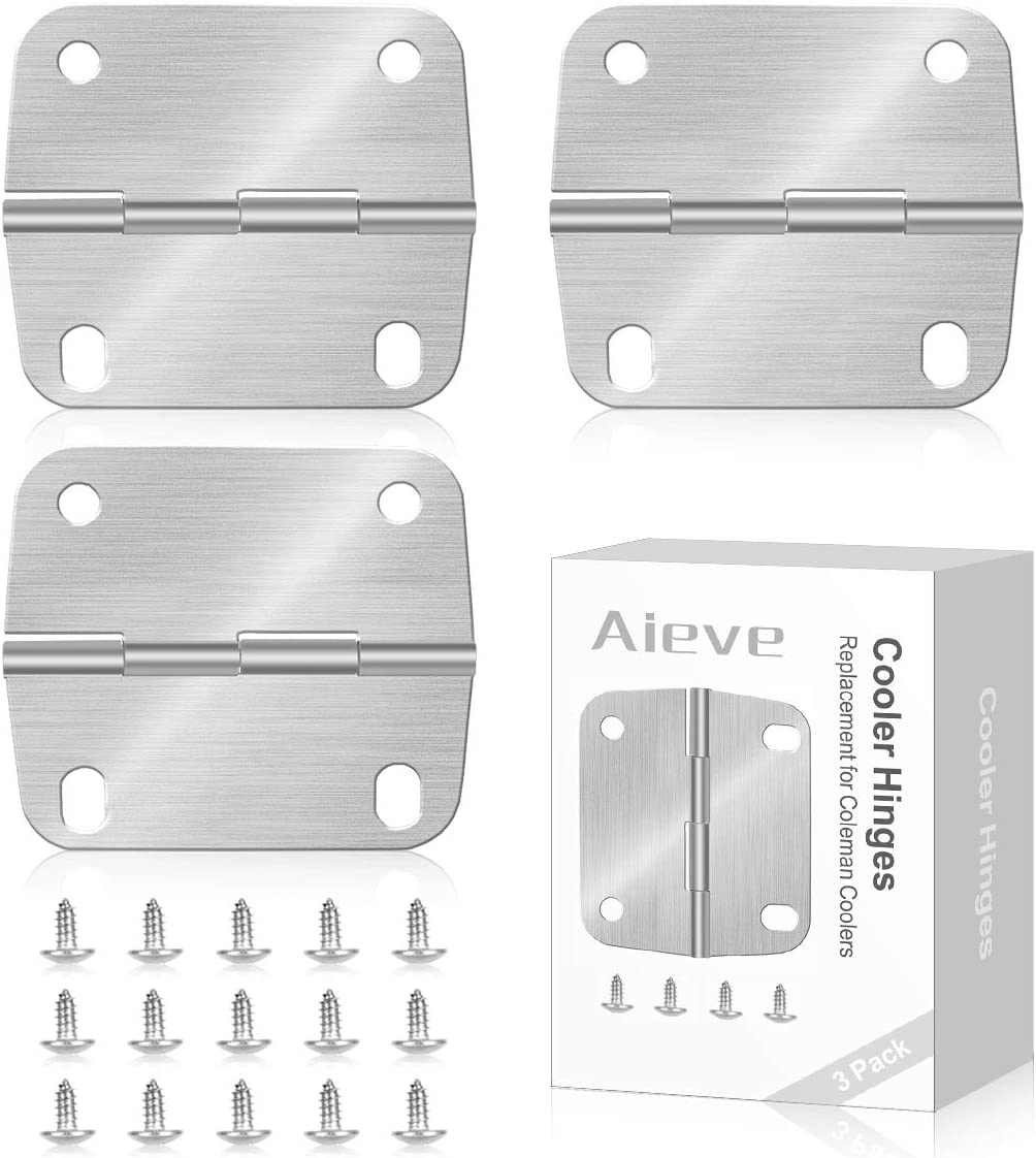 Cooler Hinges Screws Set Replacement Hinges Stainless Steel Coleman