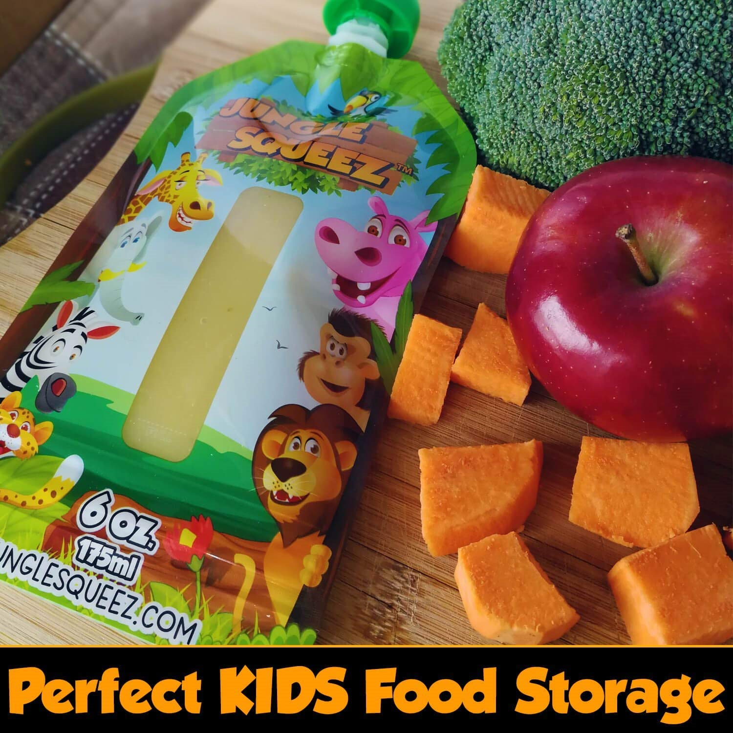 Reusable Food Pouches for Kids and Toddlers Refillable Squeeze Pouch 8 Pack Other Baby Dishes