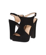 Women&#39;s Jessica Simpson Barrow Sandals, Sizes 5.5-10 Black Lux Suede JS-... - $99.95