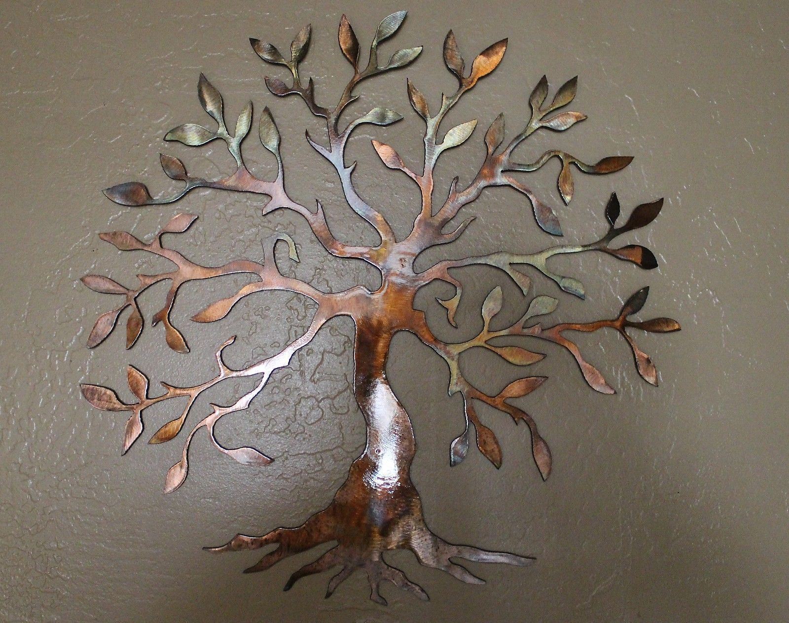 Olive Tree --Tree of Life Metal Wall Art Decor Small 14" Version