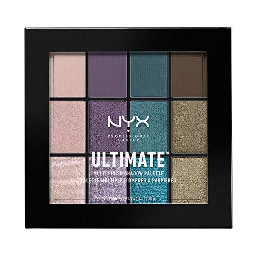 nyx professional makeup ultimate multi-finish shadow palette, eyeshadow palette,