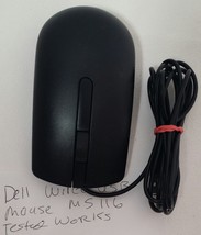 Dell Wired USB Optical Mouse #MS116, black 2 button TESTED WORKS   UASB - $9.49