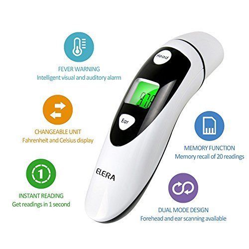 LCD Digital IR Infrared Thermometer Forehead Body Temperature Meter B0A0