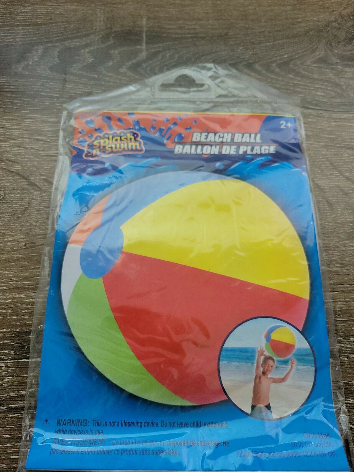 (1) Inflatable Beach Ball Pool Toy Beach Games Summer 20 Dia