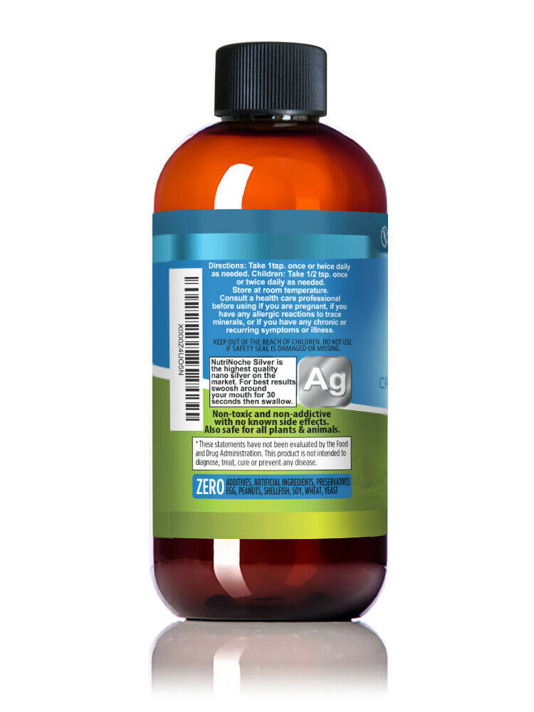 2X The BEST Silver Nano Colloidal Silver Colloidal Mineral Supplement