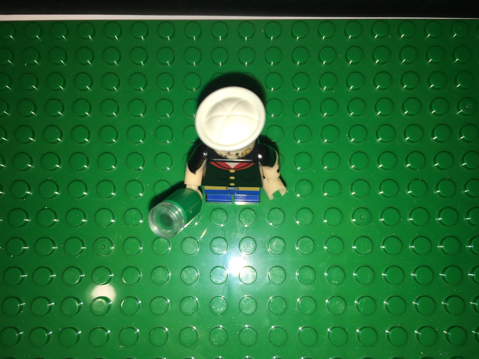 Popeye the Sailor Man w/ Spinach - Custom Lego Mini-figure - Figures