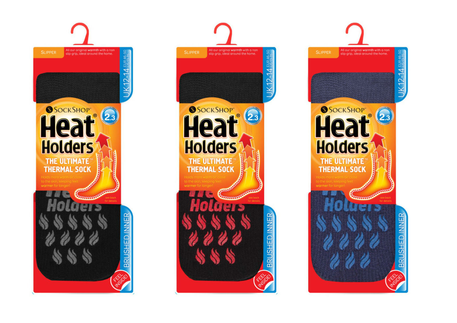 Mens BIGFOOT Heat Holders Thermal SLIPPER Socks 12-14 uk, 13-15 us, 46-50 eu