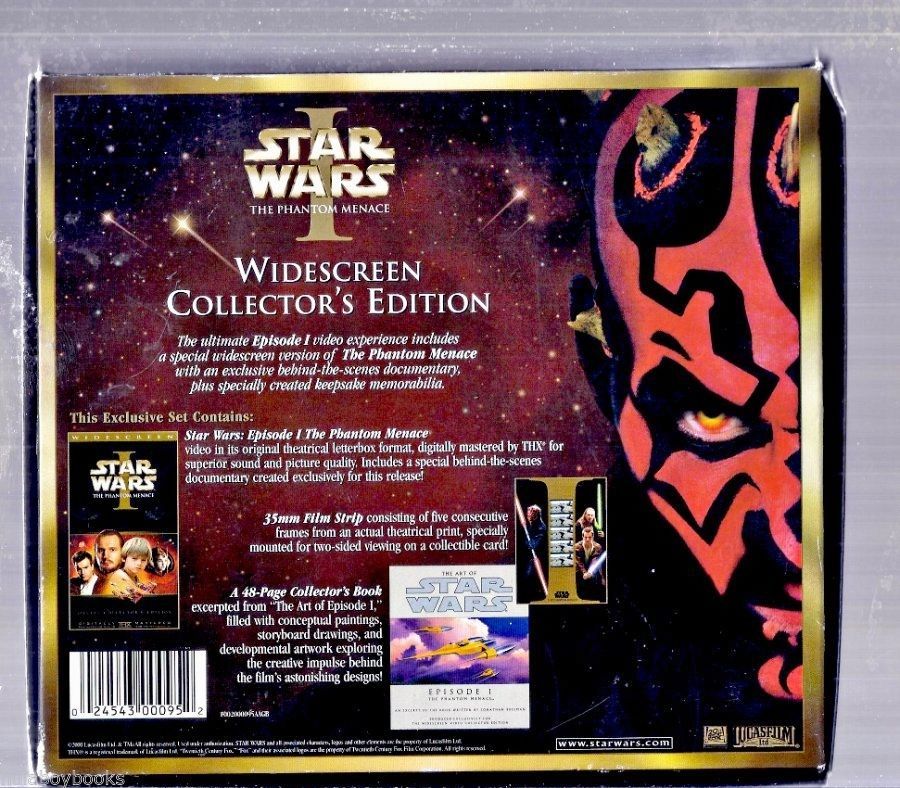 Star Wars Phantom Menace Collectors Edition And 50 Similar Items