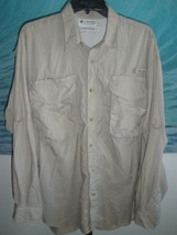 Men's Columbia Sportswear PFG Long Sleeve Vented Fishing/Hiking Shirt Sz XL - $35.63