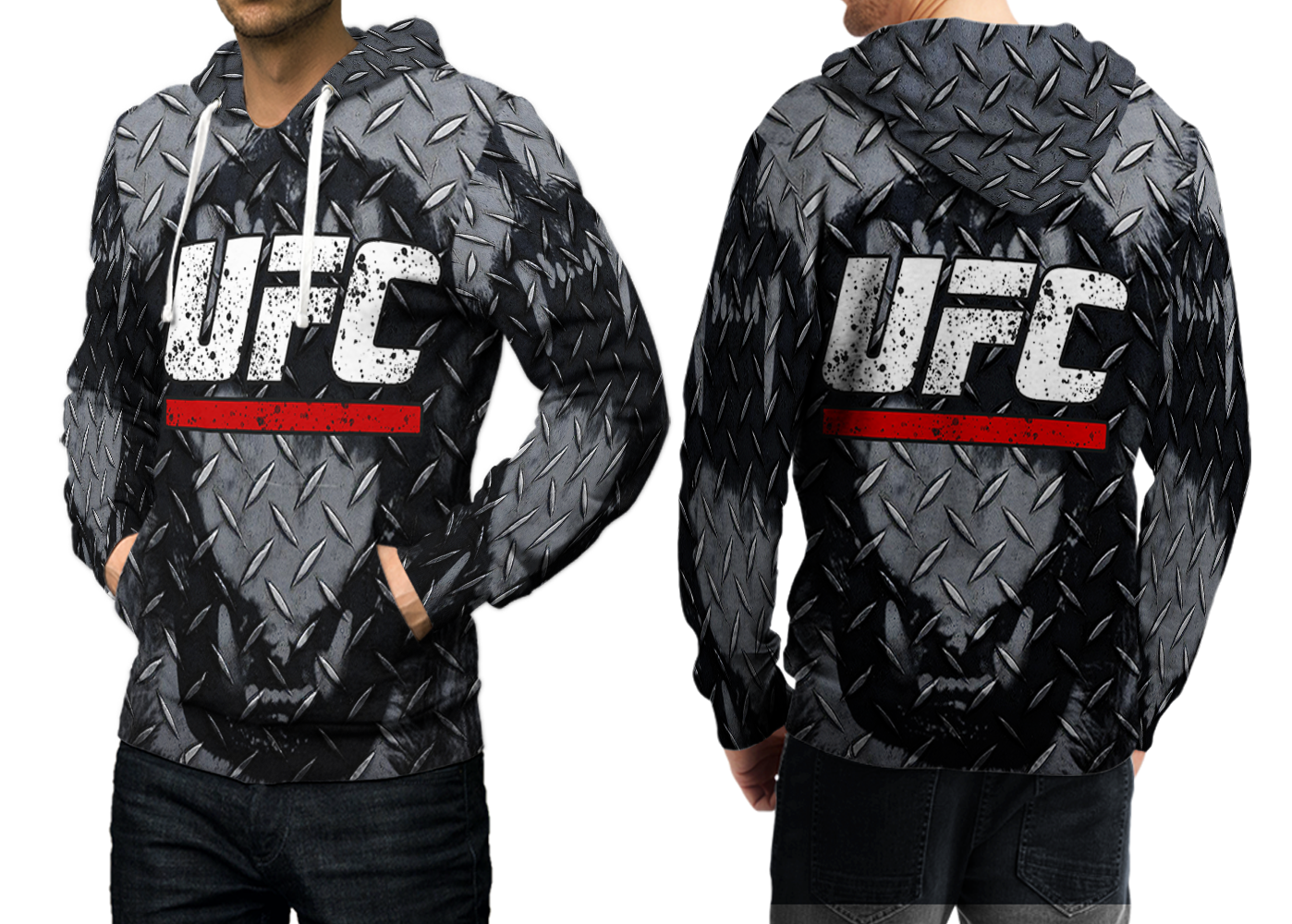 UFC MMA Pullover Fullprint Hoodie For Men - Hoodies & Sweatshirts
