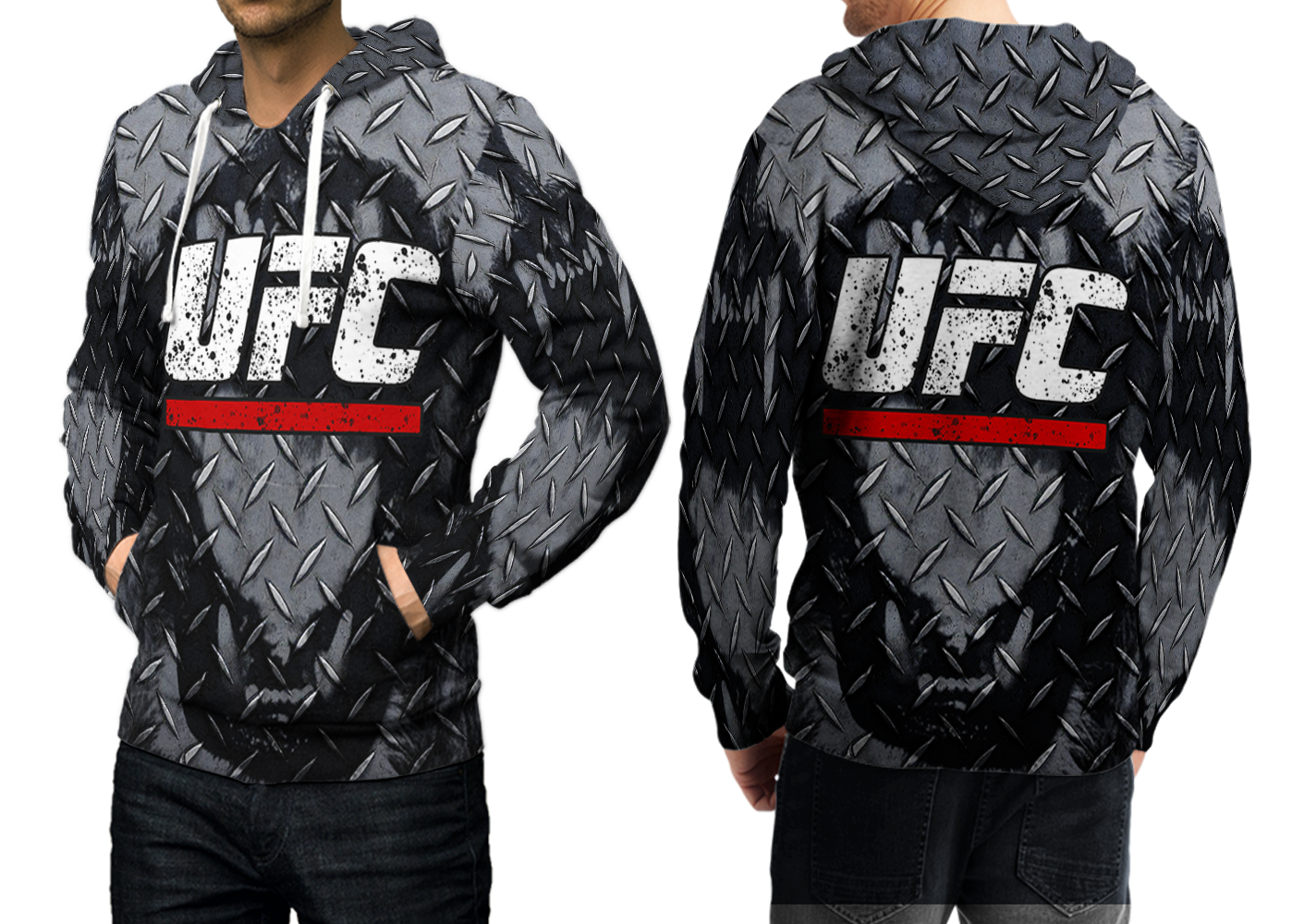 UFC MMA Pullover Fullprint Hoodie For Men Hoodies & Sweatshirts