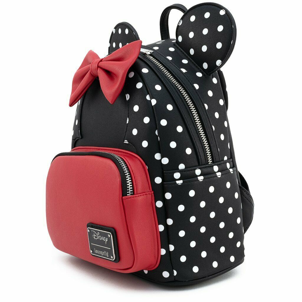 Loungefly Disney Minnie Mouse Polka Dot Cosplay Mini Backpack Bag ...