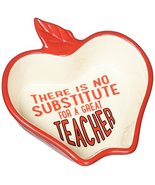 Enesco Our Name is Mud  Teacher Apple Stoneware Dish, 5.5 Width Trink... - $5.23