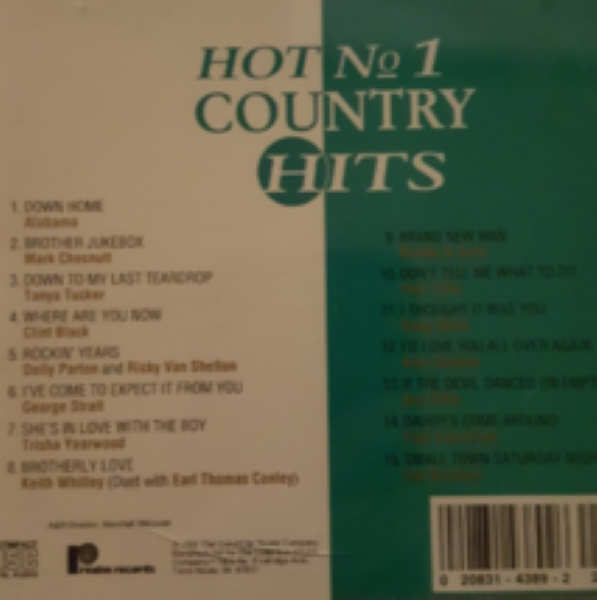 Hot No 1 Country Hits Cd Cds