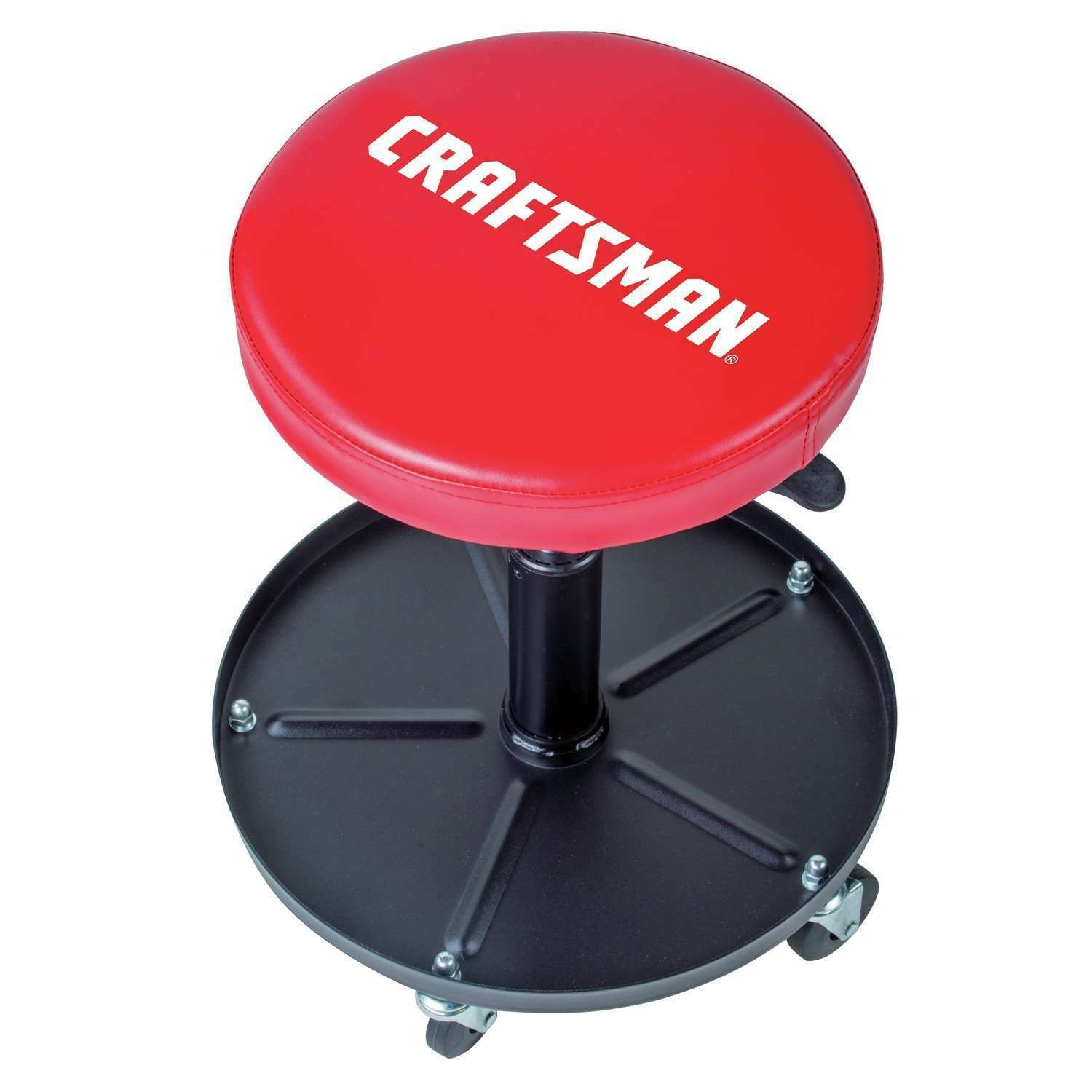 Craftsman Adjustable Pneumatic Mechanics Swivel Seat Garage Stool ...