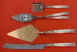 Silver Rose By Oneida Sterling Silver Dessert Pastry Serving Set HHWS 4p... - $296.01