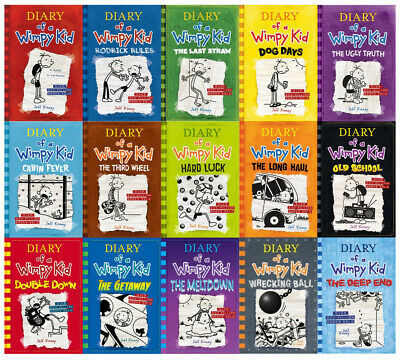 DIARY OF A WIMPY KID Childrens Series by Jeff Kinney Set of HARDCOVER