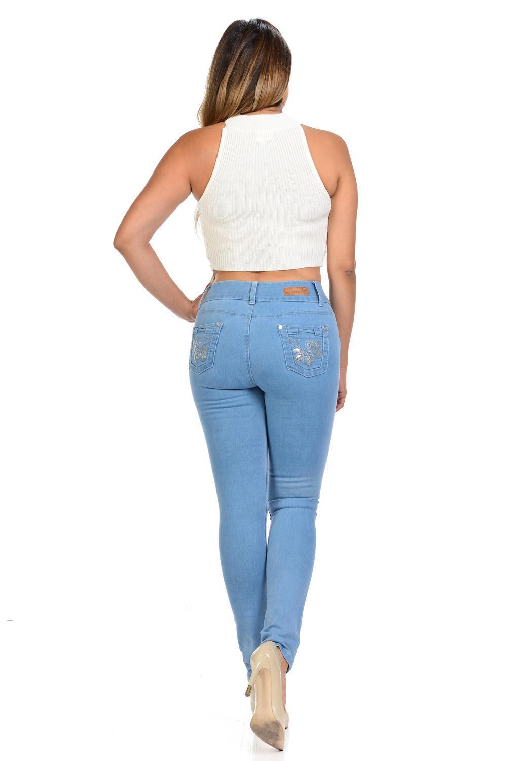 M.Michel Jeans Colombian, Push Up - S6268 - Jeans