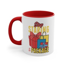 Christmas Package Color Accent Coffee Mug, Funny Sarcastic Secret Santa ... - $21.95