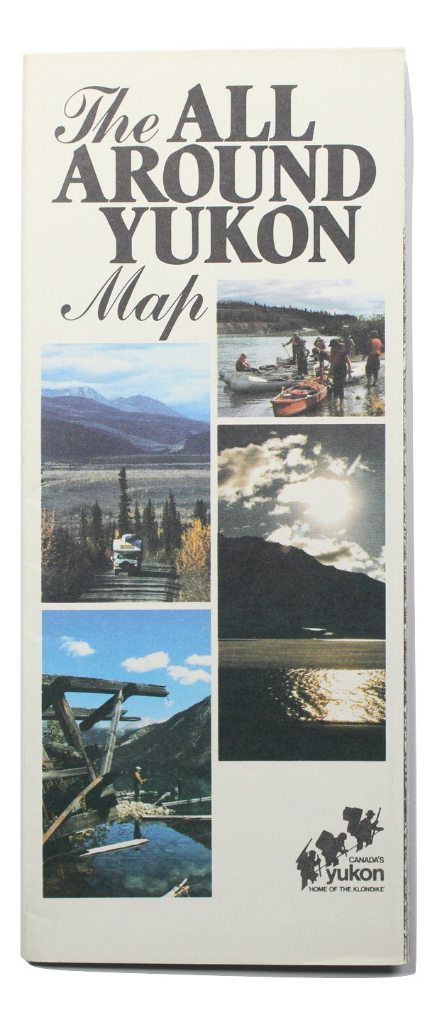 Primary image for Map The All Around Yukon Canada Map Vintage 1976 Official Road Map