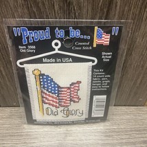 NMI Stitch N Hang Cross Stitch Kit Old Glory #3569 NEW American Flag Pro... - $9.99
