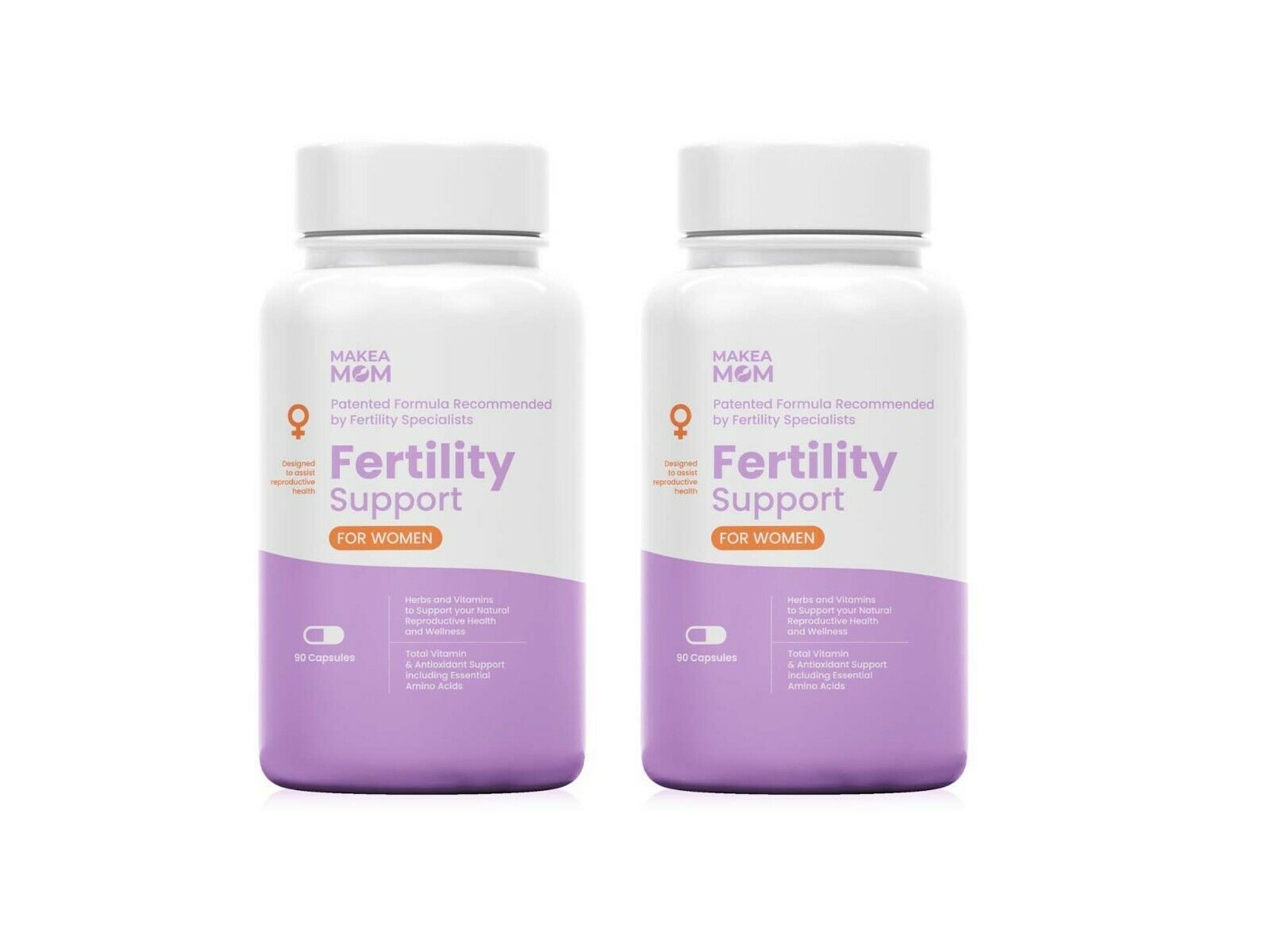 2 pack FERTILITY vitamins BALANCE hormones and INCREASE Cervical Mucous