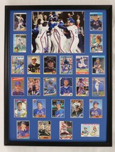 1986 New York Mets World Series Champs Team Signed Framed 18x24 Photo Set