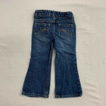 Oshkosh B’gosh Girls Blue Jeans Size 2 Cotton Adjustable Waist Flared Leg Denim - $9.99