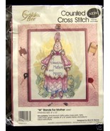 Counted Cross Stitch M Stands For Mother &amp; Maid by Golden Bee Mother Rabbit - $5.63