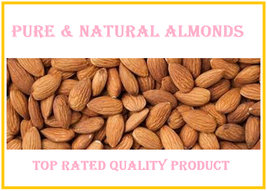 Natural Almonds, 6 g - 800 g - Raw, Unsalted, Non-GMO Vegan- BIO BREEZE - $3.86+