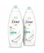 2 PACK DOVE SENSITIVE SKIN BODY WASH HYPOALLERGENIC GENTLY CLEANSES &amp; NO... - $29.70