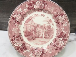 Colby Junior Jr College Colby Hall Wedgwood Pink Red 10 3/8&quot; Plate - $33.66