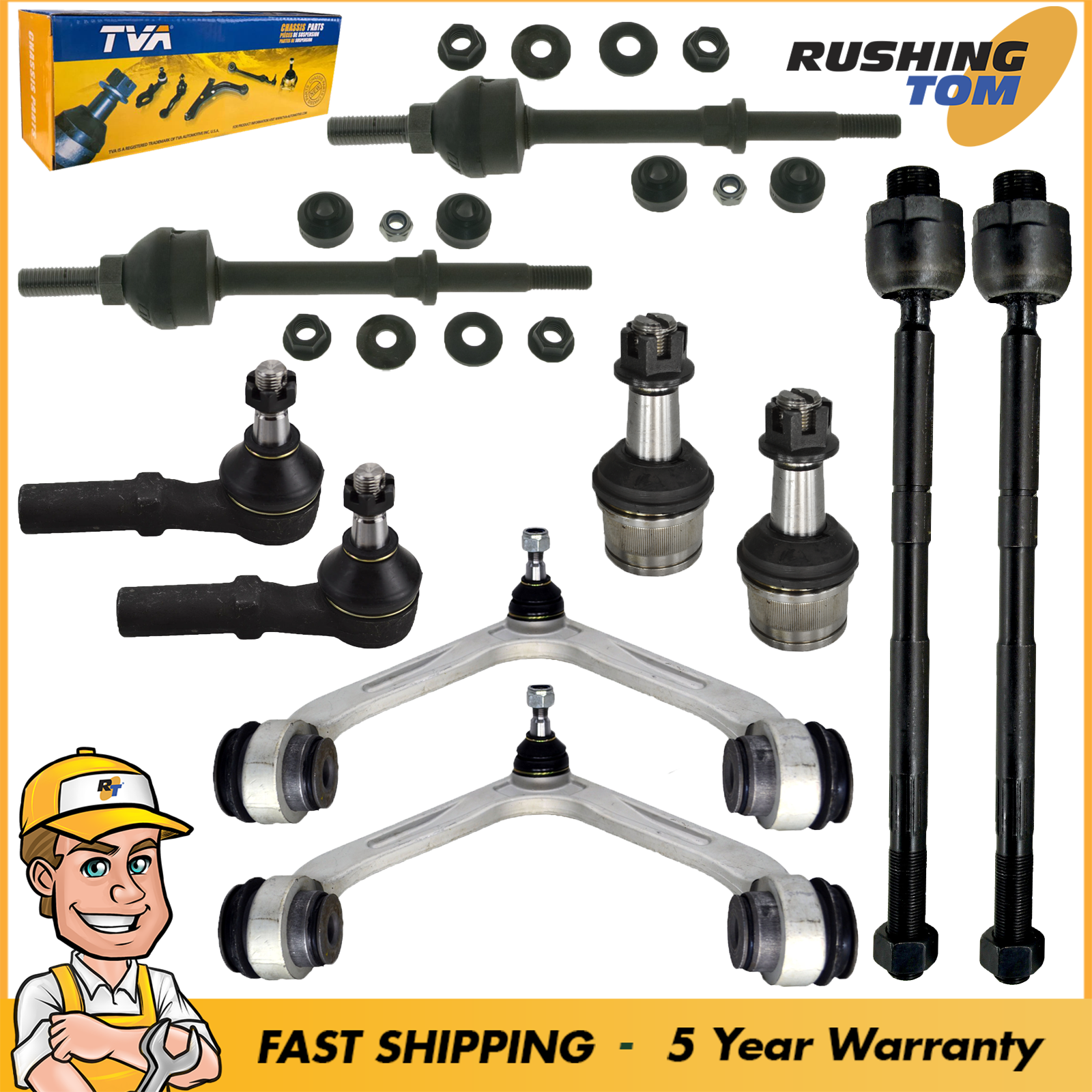 New Front Suspension Kit 10 Pc's Fits Dodge Ram 2500 3500 2WD 2003 To