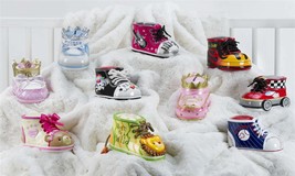 Child/Baby Money Banks - Adorable Bootie Designs 10 Assorted Poly Stone Gift 