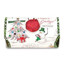 Michel Design Works Season's Greetings Large Bath Soap Bar 8.7oz - $18.00