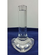 Signed Baccarat French Crystal 8 Inch Single Light Candlestick Holder - $375.00