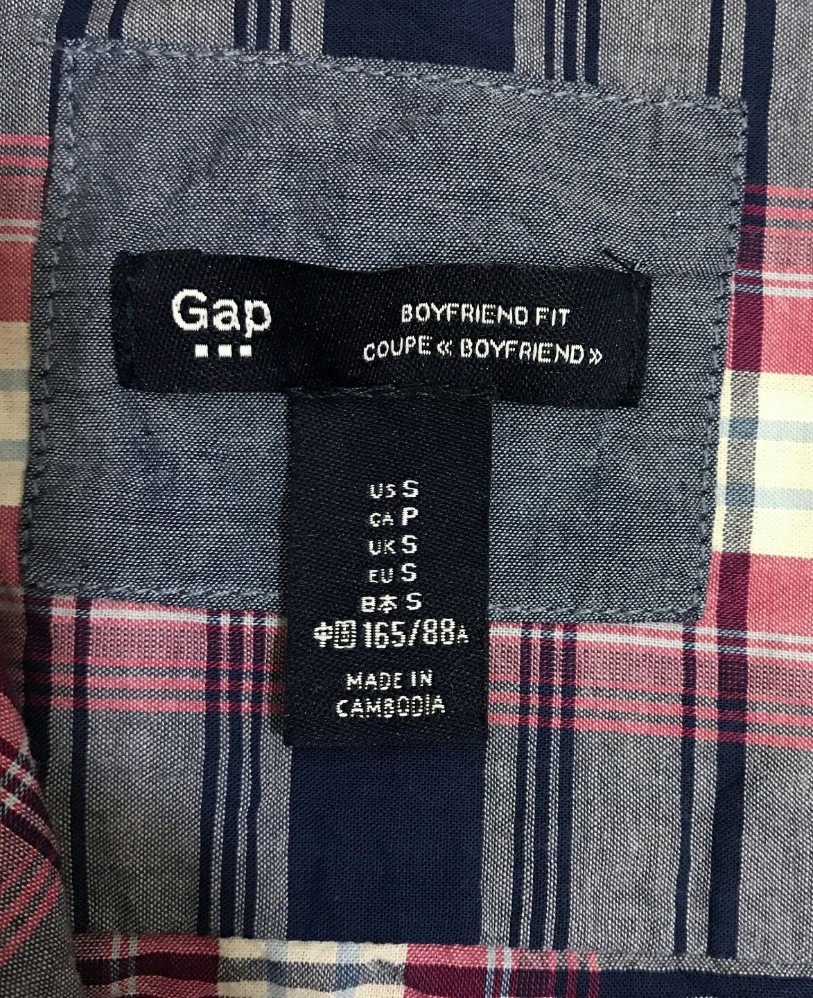 gap gingham shirt