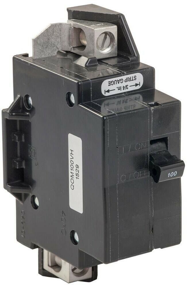 Main Circuit Breaker QO 100 Amp 22k AIR QOM1 Frame Size Less Rated Load ...