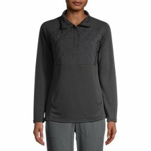 Avia Athletic Women&#39;s Active Quilted1/4 Zip Pullover Jacket Grey Size S/... - $22.30