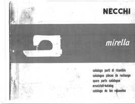 Necchi Mirella spare parts catalog diagrams hard copy - $9.99