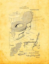 Sanitary Stool-seat Cover Patent Print - Golden Look - $7.95+